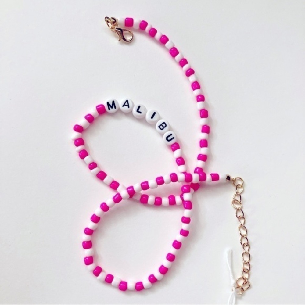 🍒 5/$25 🍒 Handmade Beaded Choker Necklace | Malibu | H13